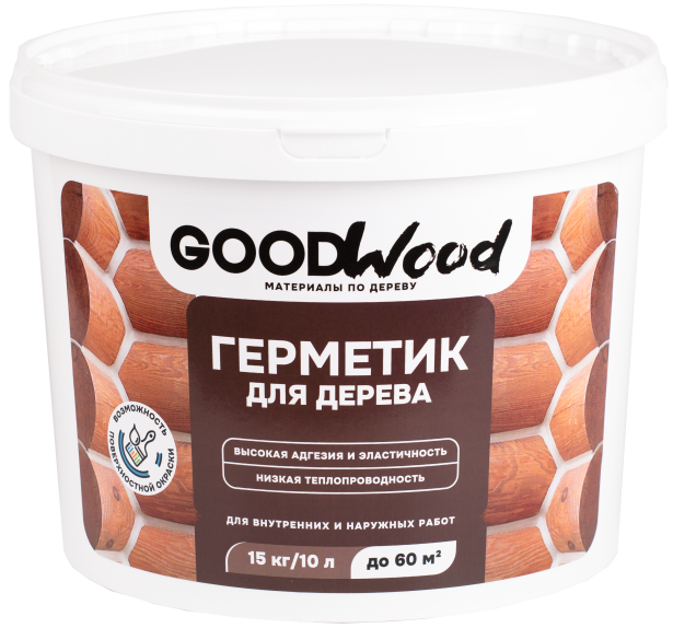 Герметик для дерева GOODWOOD белый 15 кг