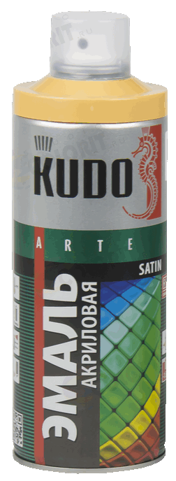 Эмаль универсальная акриловая KUDO satin RAL 1034 абрикосовая