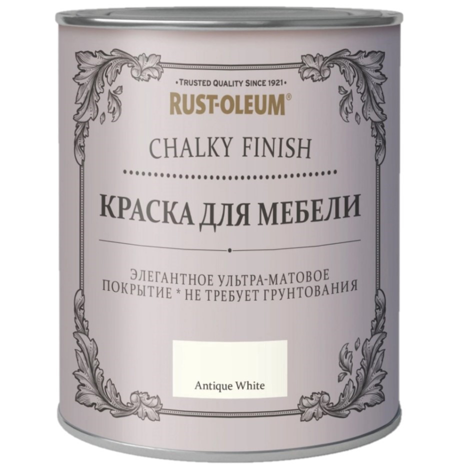 Краска для мебели CHALKY белый античный 750мл