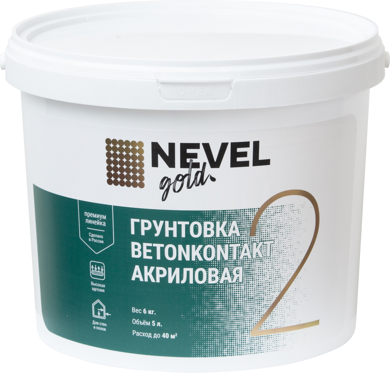 Грунтовка Бетон контакт NEVEL GOLD 6 кг