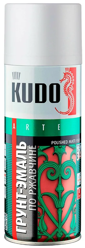 Грунт-эмаль по ржавчине KUDO белая RAL 9003