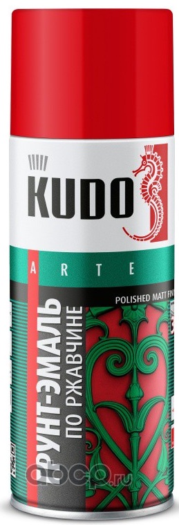 Грунт-эмаль по ржавчине KUDO красная RAL 3020