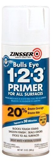 Грунт ZINSSER BULLS EYE 1-2-3 пятноустроняющий спрей 0,369 кг