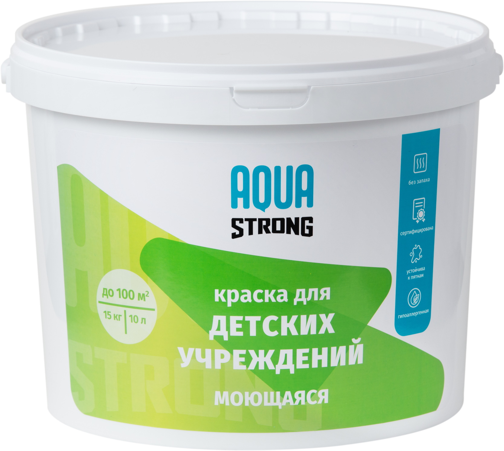 Краска для детских учреждений AQUASTRONG 15 кг