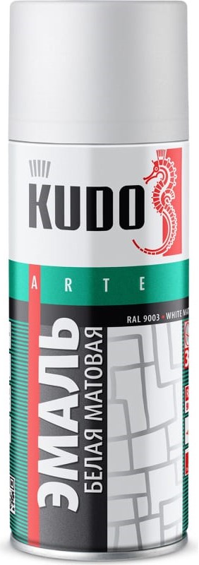 Эмаль универсальная алкидная KUDO RAL 9003 белая матовая