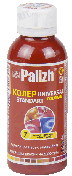Паста колеровочная ПалИж №07 тёмно-красный 0,1л
