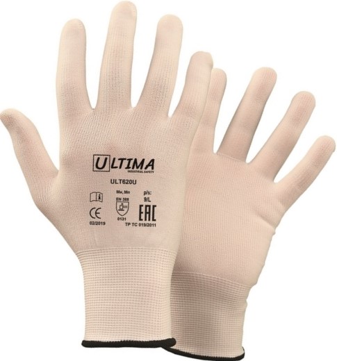 Перчатки нейлоновые ULTIMA White Touch