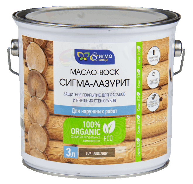 Масло-воск СИГМА-ЛАЗУРИТ палисандр 3л