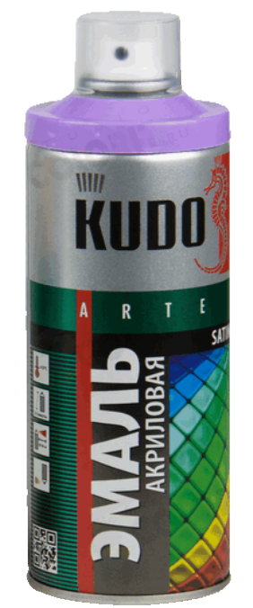 Эмаль универсальная акриловая KUDO satin RAL 4005 фиолетовая
