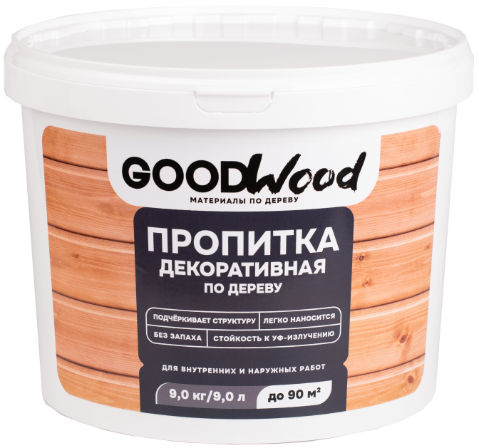 Пропитка по дереву GOODWOOD орех 9 л