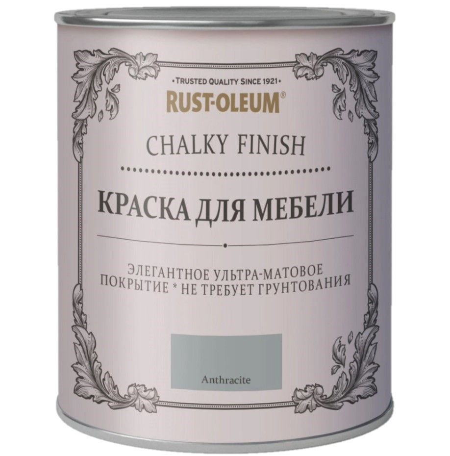 Краска для мебели CHALKY антрацит 750мл