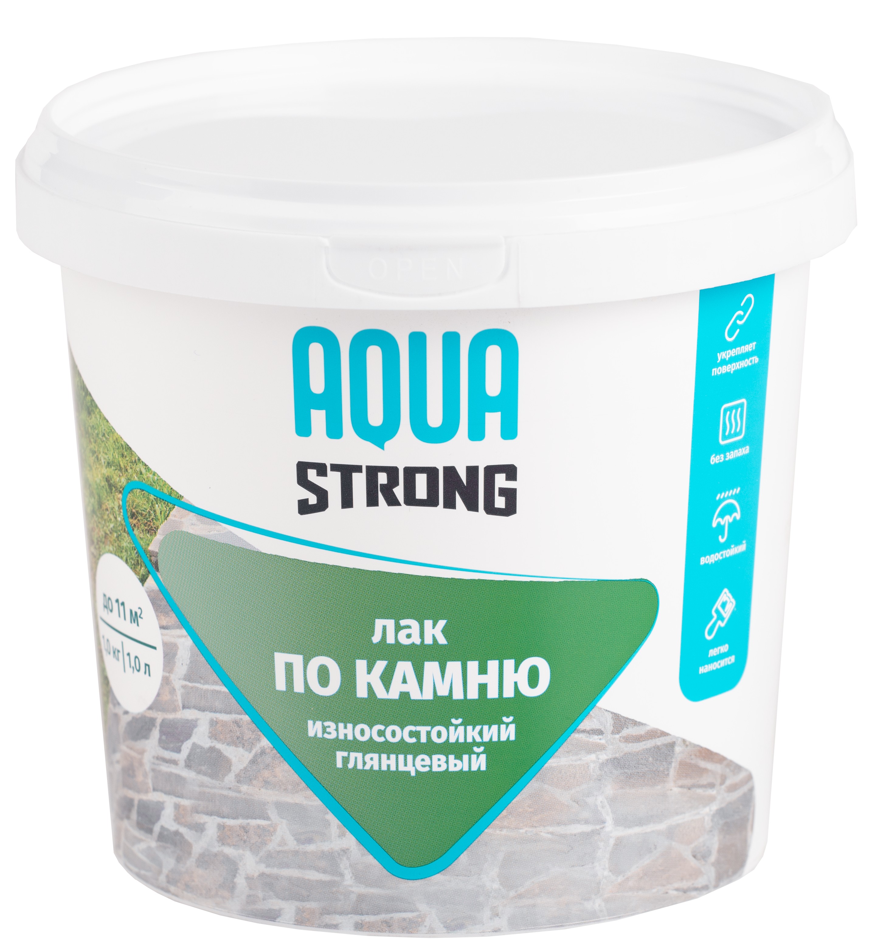 Лак по камню глянцевый AQUASTRONG 1 кг