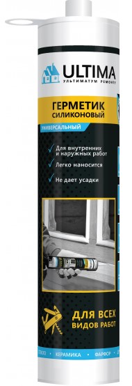 Герметик универсальный Ultima U бесцветный 280 мл