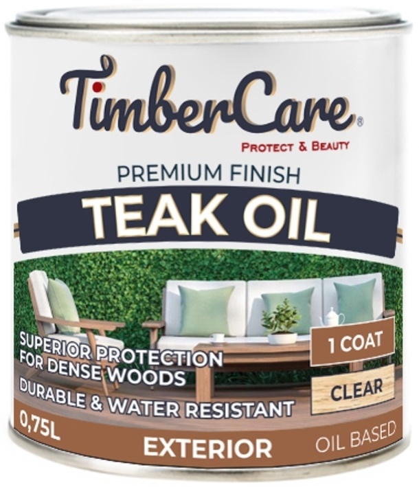 Натуральное тиковое масло TimberCare Teak Oil прозрачный 0,75л