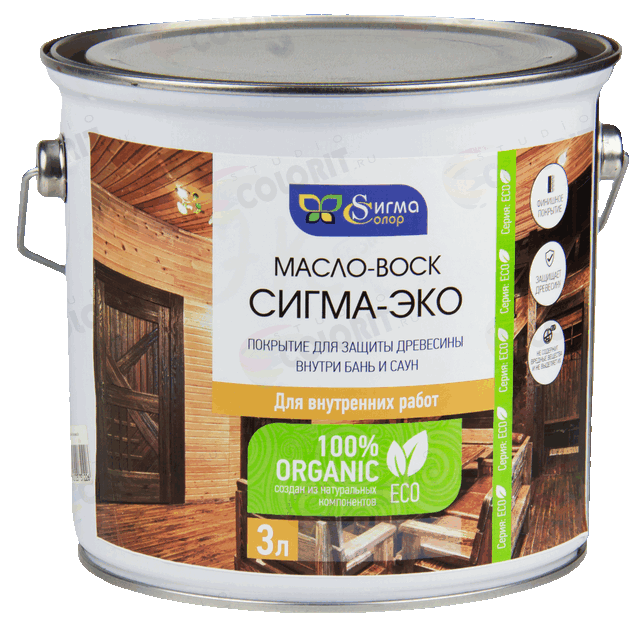 Масло-воск СИГМА-ЭКО 3л
