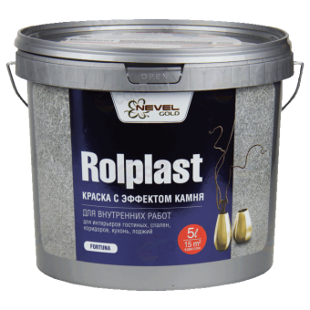 Nevel Gold Rolplast Fortuna Невел голд ролпласт фортуна краска с эффектом камня 5 л