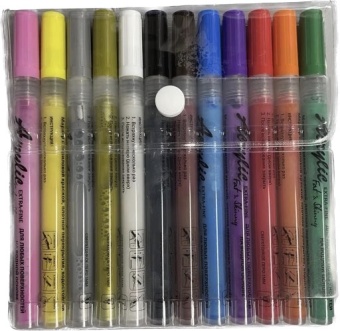 Набор маркеров 12 шт 1мм Fat&Skinny main