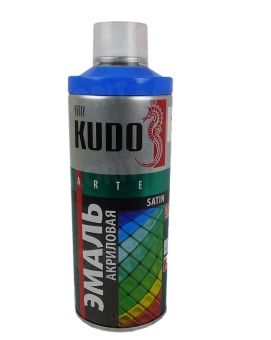 Эмаль универсальная акриловая KUDO satin RAL 5015 голубая