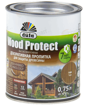 ПРОПИТКА ДЕКОРАТИВНАЯ WOOD PROTECT ВУД ПРОТЕКТ DUFA ДЮФА ТИК