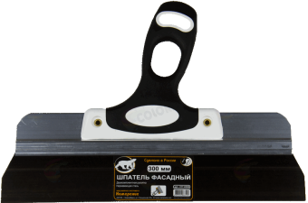 Шпатель фасадный 300 мм, нержавеющая сталь, двухкомпонентная ручка