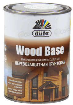 ВЫСОКОЭФФЕКТИВНАЯ БЕСЦВЕТНАЯ ДЕРЕВОЗАЩИТНАЯ ГРУНТОВКА WOOD BASE ВУД БАСЕ DUFA ДЮФА