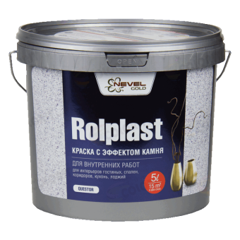 Nevel Gold Rolplast Questor Невел голд ролпласт квестор краска с эффектом камня 5 л