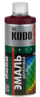 KUDO Кудо Эмаль акриловая универсальная бордо RAL-3005 KU-0A3005