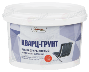Nevel Gold Невел голд Кварц-грунт высокоукрывистый 3 л