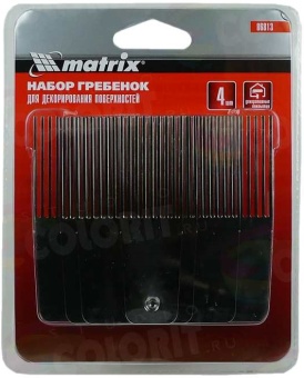 Набор гребенок для декорирования поверхностей Matrix