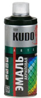 Эмаль универсальная акриловая KUDO satin RAL 6009 болотно-зеленая