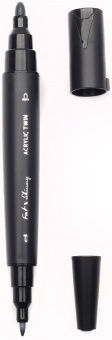 Fat&Skinny FSTA-20 BLACK маркер акриловый двусторонний