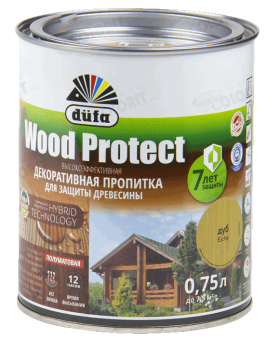ПРОПИТКА ДЕКОРАТИВНАЯ WOOD PROTECT ВУД ПРОТЕКТ DUFA ДЮФА ДУБ