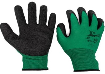 Перчатки нейлоновые облитые салатовые