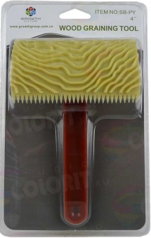 Аппликатор Фактура дерева резиновый 100мм Paint Tools