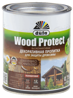 ПРОПИТКА ДЕКОРАТИВНАЯ WOOD PROTECT ВУД ПРОТЕКТ DUFA ДЮФА БЕСЦВЕТНАЯ
