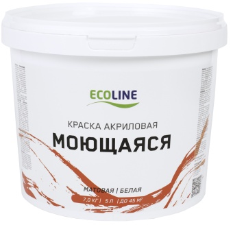 Краска моющаяся Ecoline 7кг